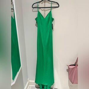 Liv Foster green maxi formal dress